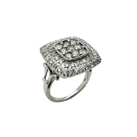 Коктейльное кольцо с квадратным бриллиантом (14К) Popular Jewelry New York