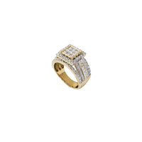 Diamond Square Platform Ring (10K)