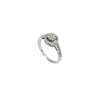 钻石支撑结婚戒指 (14K)