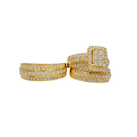 انگشتر سه قطعه الماس (14K) Popular Jewelry نیویورک