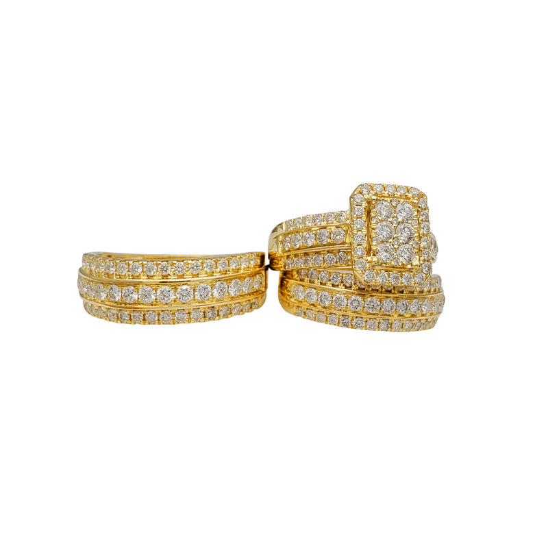Diamond Three-Piece-Set Ring (14K) Popular Jewelry New York
