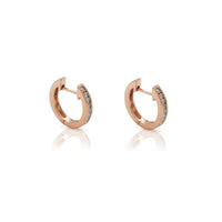 Diamond Channel Setting Huggie Earrings (14K) Popular Jewelry New York