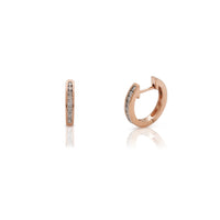 Diamond Channel Setting Huggie Earrings (14K) Popular Jewelry New York