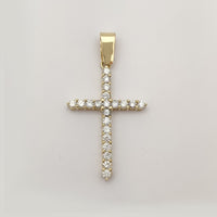Diamond Pendant Cross (14K) Popular Jewelry Eboracum Novum