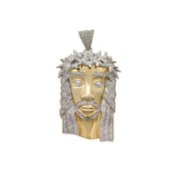 Diamond Crown of Thorns Jesus Head Pendant (10K) Popular Jewelry New York