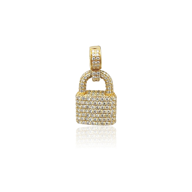 Diamond Iced-out Padlock Pendant (14K) Popular Jewelry New York