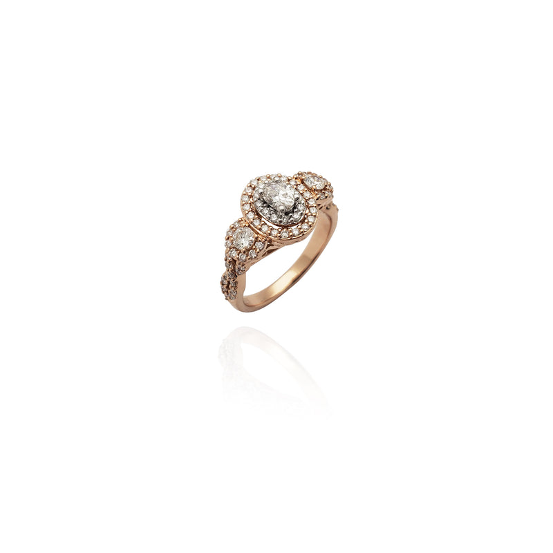 Diamond Infinity Three Stone Ring (14K) New York Popular Jewelry