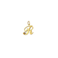 Diamond Inisyal lèt R Pendant (14K) Popular Jewelry New York