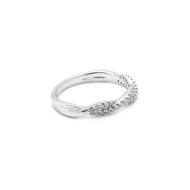 Diamond Pave Infinity Wedding Band (14K) Popular Jewelry New York