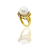 Diamond Pearl Ring (18K)