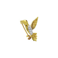 Diamond Red Tailed Comet (Sappho Sparganurus) Brooch Pin (14K) Popular Jewelry New York