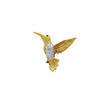 Diamond Red Tailed Comet (Sappho Sparganurus) Brooch Pin (14K) Popular Jewelry New York