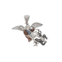 3D-s Szent Mihály gyémánt medál (14K) Popular Jewelry New York