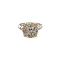 Diamond Twist Cluster Floral Ring (10K) Popular Jewelry New York