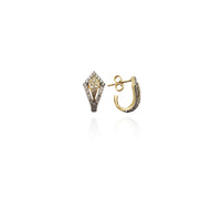 Diamond Two-Tone Kite Earring (10K) New York Popular Jewelry