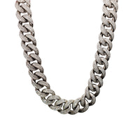 VS Diamond Solid Cuban Chain (14K)