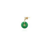 „Disc Jade“ auskarai (14K) Niujorke Popular Jewelry