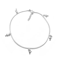 Dolphin Charms Anklet (Silver)