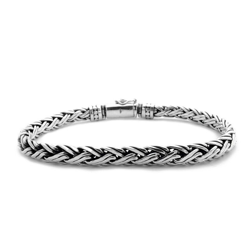 Double Braided Bracelet (Silver) Popular Jewelry New York
