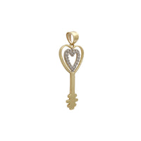 Double Heart Key Pendan (14K) Popular Jewelry New York
