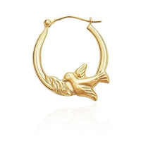 Dove Hoop Earrings (14K)