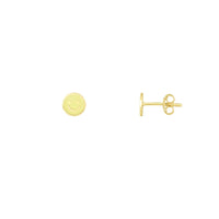 Smiley Face Enamel Stud Earrings (14K)