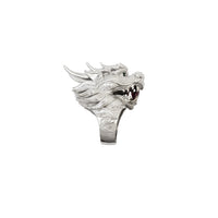 Eastern Dragon Head CZ Ring (Silver)