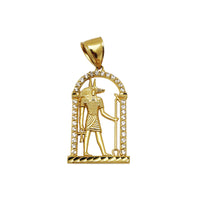 Египеттин Anubis CZ Кулон (14к) Popular Jewelry New York