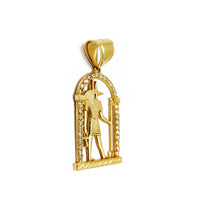 Egipto „Anubis CZ“ pakabukas (14K) Popular Jewelry NY