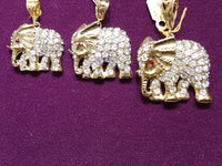 Iced-Out Elephant Pendant 10K - Lucky Diamond 恆福珠寶金行 New York City 169 Canal Street 10013 Jewelry store Playboi Charlie Chinatown @luckydiamondny 2124311180