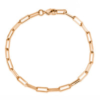 [Lightweight] Flat Elongated Cable Bracelet (14K).