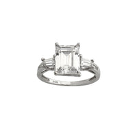 I-Emerald Cut & Baguette Anniversary Ring (14K) Popular Jewelry I-New York