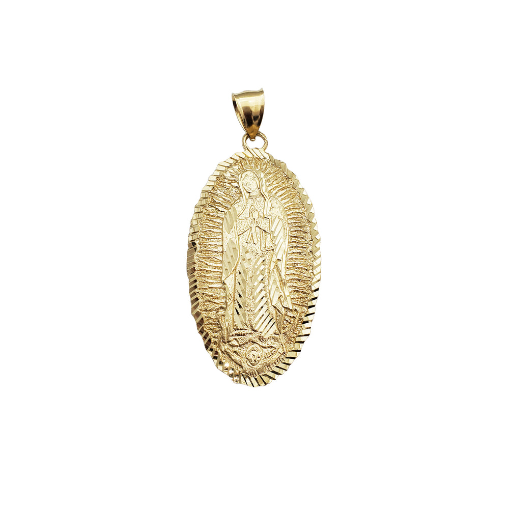 Enlarged Virgin Mary Pendant (14K)
