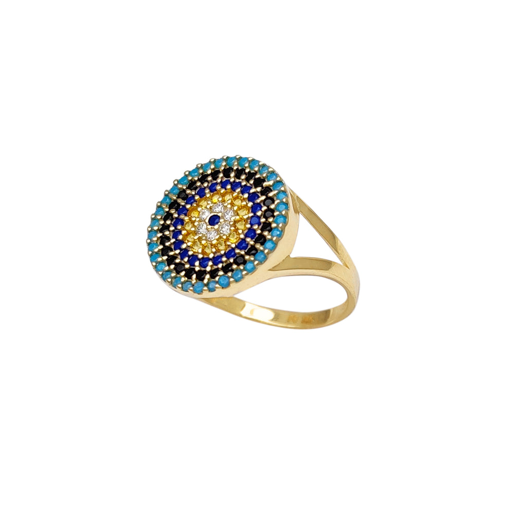 Evil Eyes Ring (14K) Popular Jewelry New York
