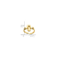 Flip-Flop Toe Ring (14K)