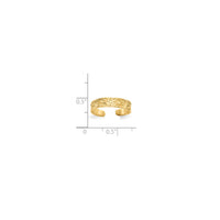 Flower Toe Ring (14K)