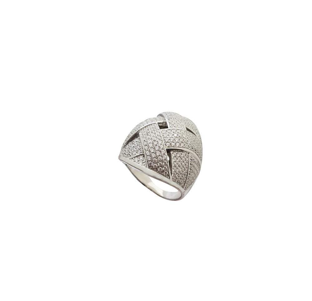 Fold Cocktails Ring (Silver)