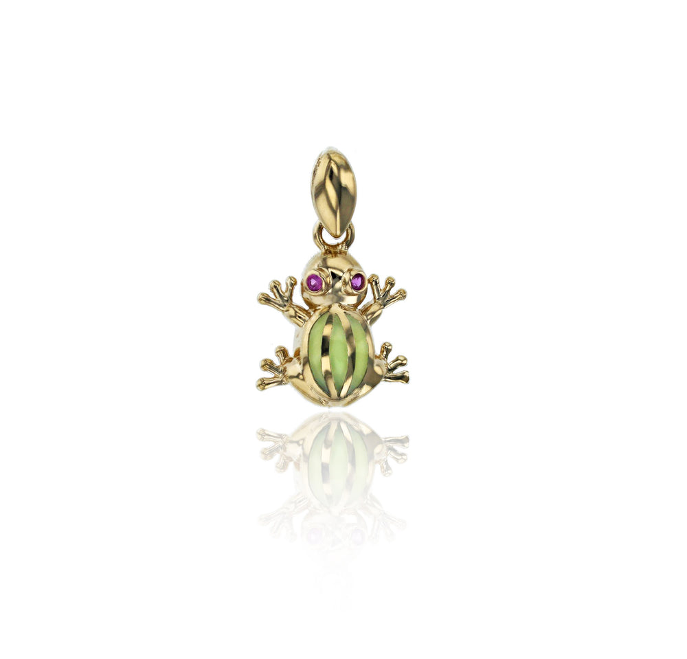 Yellow Gold Frog Pendant (14K)