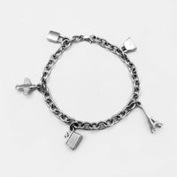 Fancy Fashion Charms Cable Bracelet (14K) Popular Jewelry New York