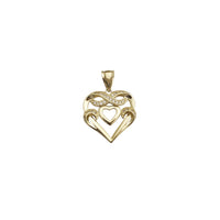 Fancy Infinity Heart CZ Pendant (14K)
