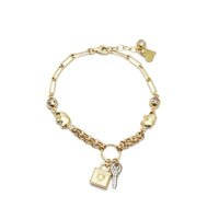 Fancy Variety CZ Bracelet (14K).