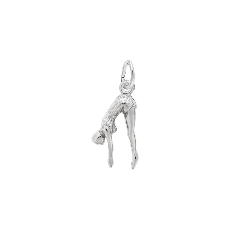 Female Diver Charm white (14K) main - Popular Jewelry - New York