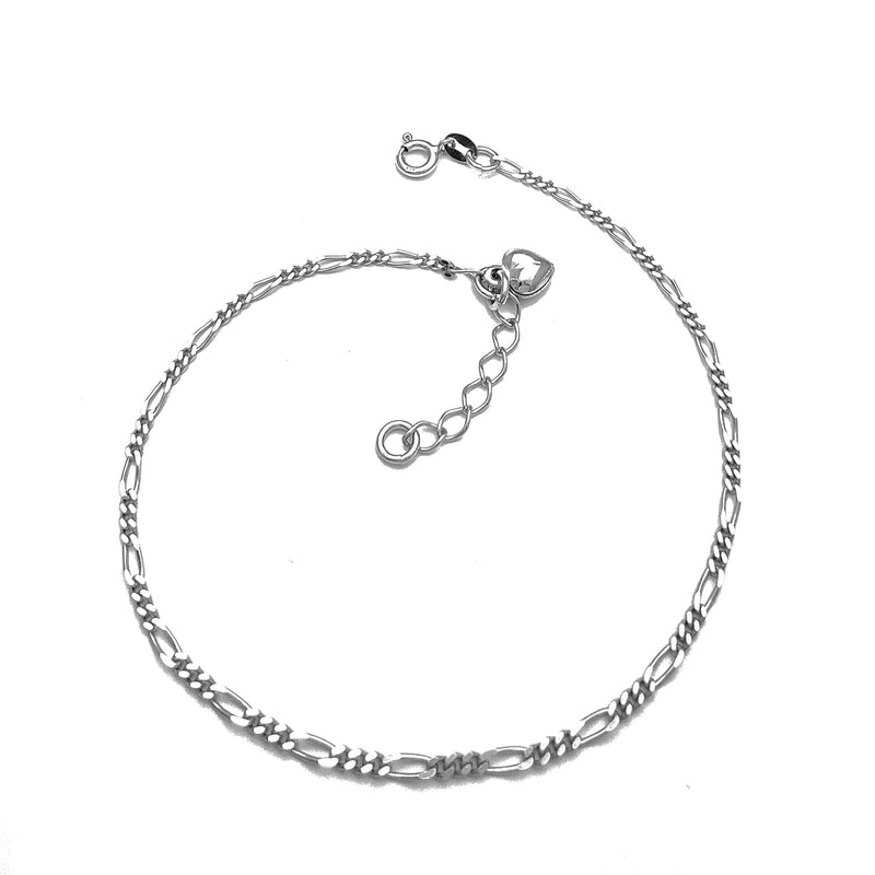 Figaro Heart Anklet (Silver)