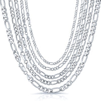 Plain Figaro Chain (Silver)