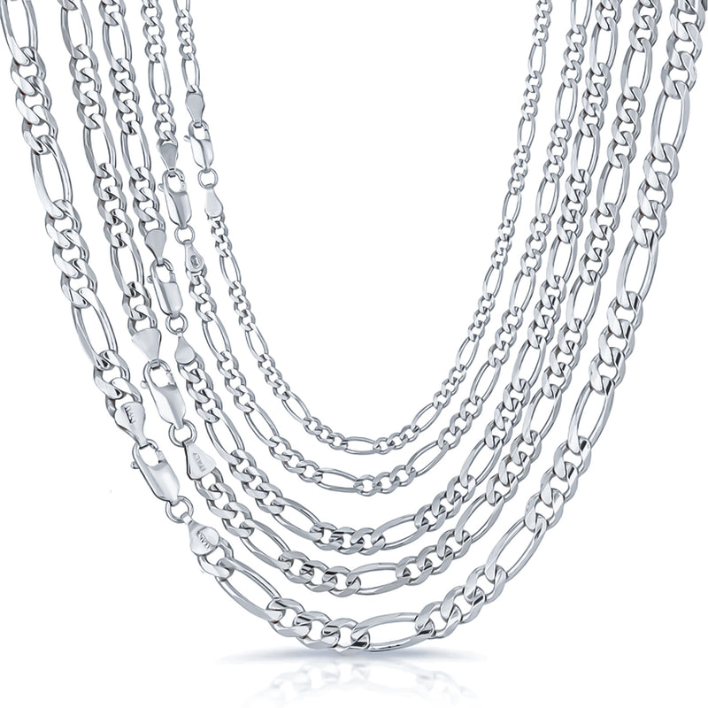 Plain Figaro Chain (Silver)
