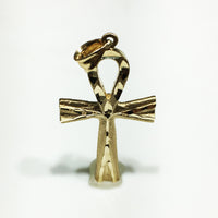 Mặt dây chuyền Ankh 14K (Cắt kim cương) - Popular Jewelry