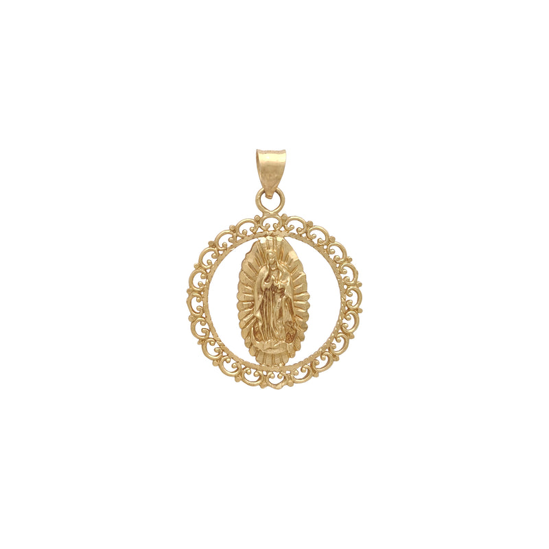 Filigree Framed Virgin Mary Pendant (14K) Popular Jewelry New York