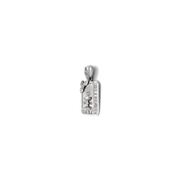 First Communion CZ Pendant (14K) 14 Karat White Gold, Popular Jewelry New York