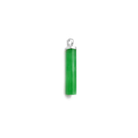Cylinder Jade Pendant (14K) Popular Jewelry New York