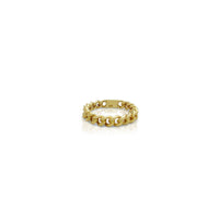 Miami Cuban Ring (14K) front - Popular Jewelry - New York